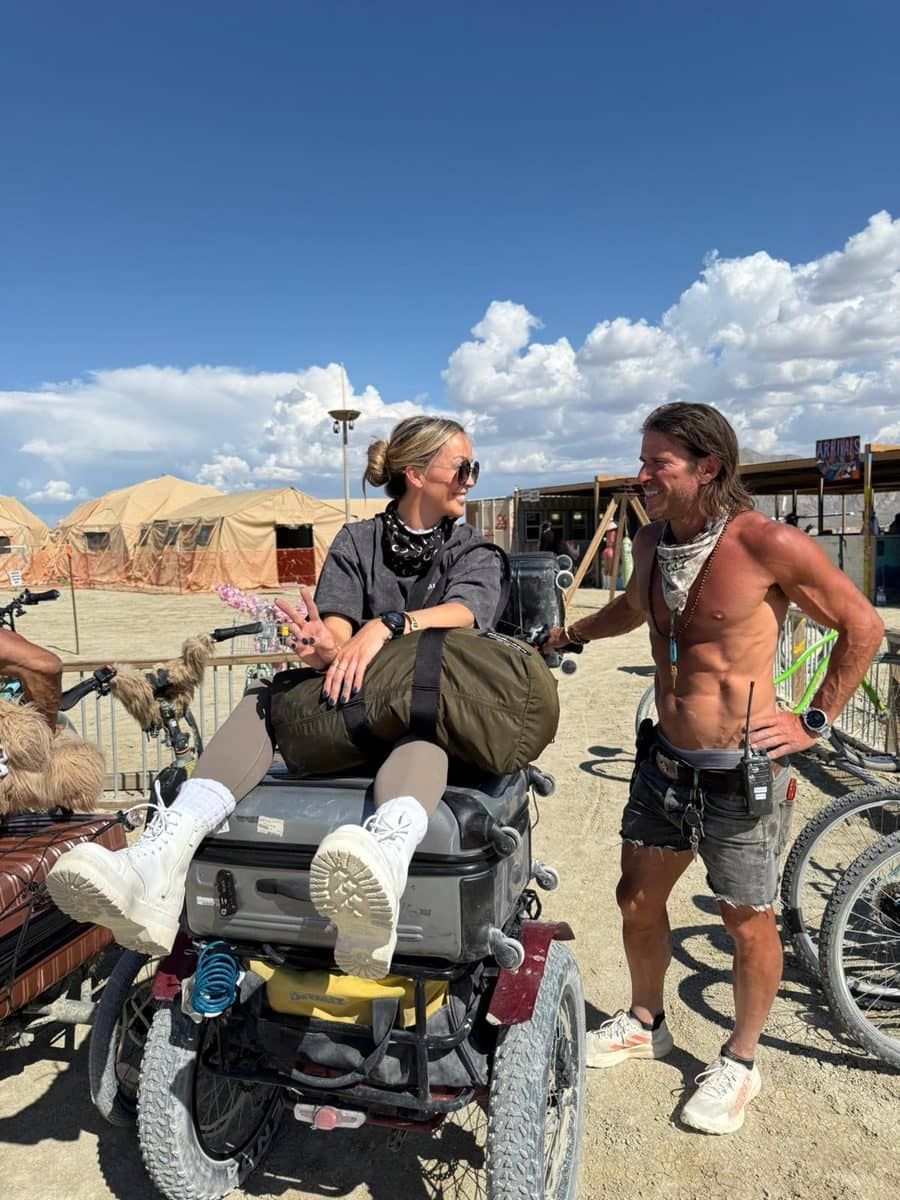 Golden hour on the playa